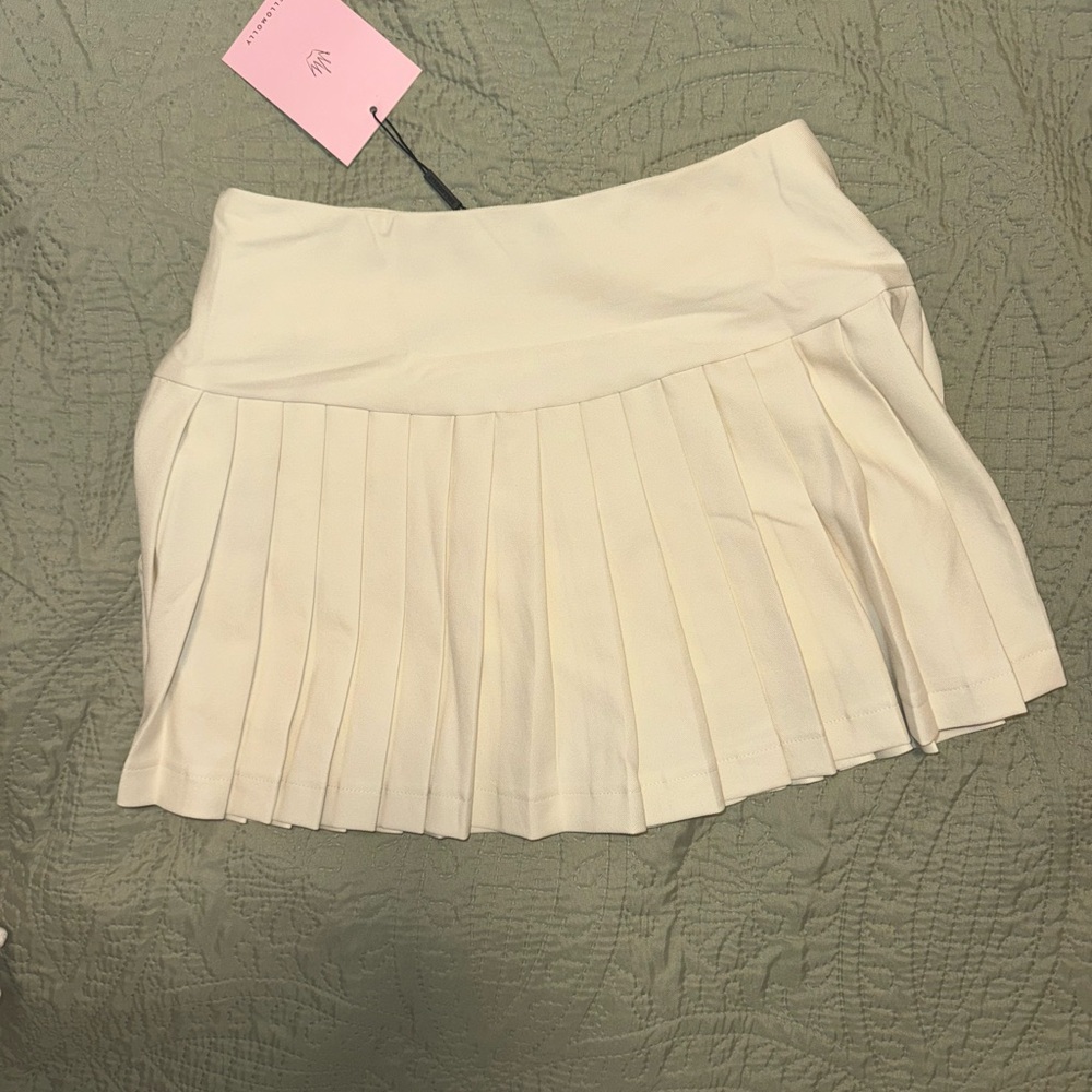 Hello Molly PARISIAN POISE PLEATED MINI SKORT CREAM - Picture 6 of 10